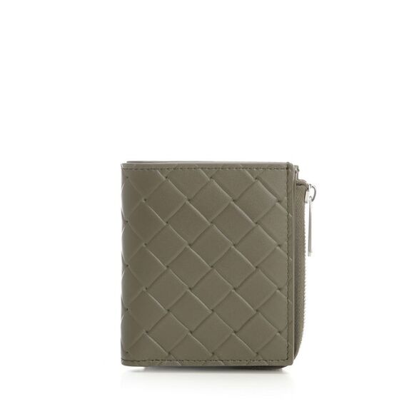 Bottega Veneta Men Stamp Bi-Fold Braided Wallet